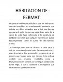 HABITACION DE FERMAT