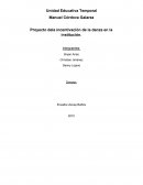 Moografia del Proyecto dela incentivación de la danza en la institución.