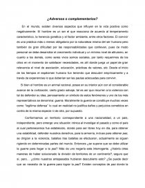 ¿Adversos o complementarios?. Página 1