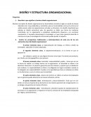 DISEÑO Y ESTRUCTURA ORGANIZACIONAL