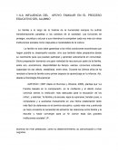 Trabajo con padres de familia influyendo en el aprendizaje escolar