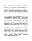 ROSAURA SOTO RESENDIZ ENSAYO ACERCA DEL ARTICULO 3º CONSTITUCIONAL FRACCION II, INCISO
