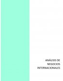 ANÁLISIS DE NEGOCIOS INTERNACIONALES