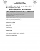 PLANIFICACIÓN ANUAL DE LOS PROPÓSITOS, COMPETENCIAS Y CAPACIDADES EDUCATIVAS-2015.