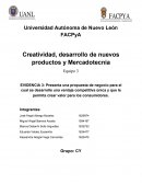 Creatividad, desarrollo de nuevos productos y Mercadotecnia