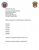Introducción a la Administración de Operaciones
