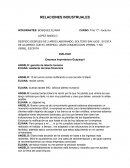 Relaciones industriales. Despido de empleado.