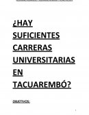 El sapee ¿HAY SUFICIENTES CARRERAS UNIVERSITARIAS EN TACUAREMBÓ?