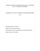 RESUMEN DE LA VISITA A LA EMPRESA DE TELECOMUNICASIONES