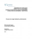 Proceso de cirugía Caldwell-Luc/Antrostomía