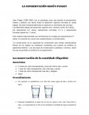LA CONSERVACIÓN SEGÚN PIAGET