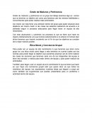 Grado de Madurez y Pertinencia