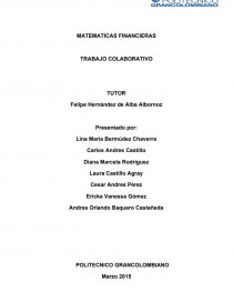 ENTREGA FINAL MATEMATICAS FINANCIERA. Página 1