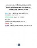 RESULTADOS DEL ANÁLISIS DE LOS DATOS DEL GRUPO 217