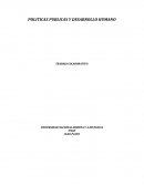 POLITICAS PUBLICAS Y DESARROLLO HUMANO