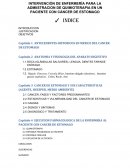 LA ADMIISTRACION DE QUIMIOTERAPIA EN UN PACIENTE CON CÁNCER DE ESTOMAGO