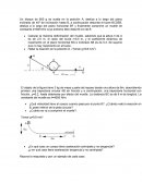 Examen de Fisica. Un bloque de 600 g se suelta en la posición A