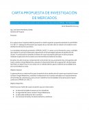 CARTA PROPUESTA INVESTIGACIÓN DE MERCADOS