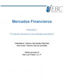 El sistema financiero y la actividad económica