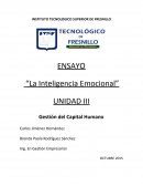 Ensayo - La inteligencia emocional