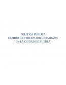 CAMBIO DE PERCEPCION CIUDADANA