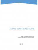 Supuestos de la Evaluación