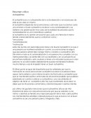 Resumen critico sobre el Autoestima