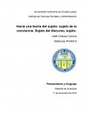 Pensamiento y lenguaje Reporte de la lectura