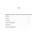 METODOS DE CONSERVACION Y TRANSFORMACION DE ALIMENTOS TRADICIONALES Y ACTUALES