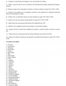 Cuestionario para la Prueba de la Colonia en Chile durante los siglos XVI, XVII y XVIII