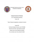 Tarea: Evaluación diagnóstica y evaluación formativa.