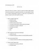 Acta de incidente: Documentos de clientes expuetos en puesto de asesora comercial