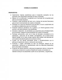CONSEJO ACADEMICO PROPUESTAS UNILDA. Página 1
