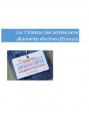 Libro los 7 habitos de los adolescentes