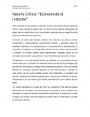 Reseña Crítica: “Economista al Instante”