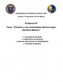 Paciente y sus necesidades básicas según Abraham Maslow