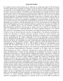TASA DE USURA. Página 1