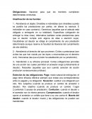 Obligaciones - Trabajo