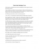 Entrevista Santiago Cruz