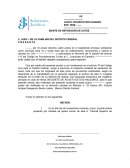 Modelo de Incidente de reposición de autos