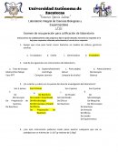 Examen de recuperación para calificación de laboratorio