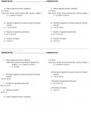 Examen de función cuadrática