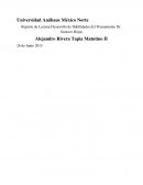 Reporte de Lectura Desarrollo de Habilidades del Pensamiento