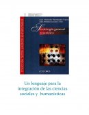 Lenguaje para la integración de las ciencias sociales y humanísticas.