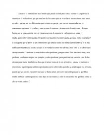 El saber amar. Página 1