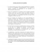 GLOBALIZACION EN COLOMBIA Los efectos positivos