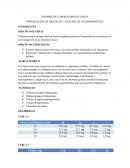 INFORME DE LABORATORIO DE FISICA “PREPARACION DE GRAFICAS Y ANALISIS DE UN EXPERIMENTO”