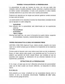 TEORÍAS Y EVALUACIÓN DE LA PERSONALIDAD