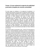 ¿Es que realmente las agencias de publicidad promueven campañas de consumo sustentable?