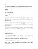 Formato correcto de una hipótesis de investigación
